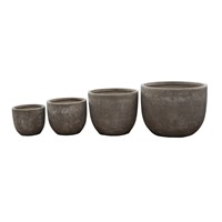 4 Set Round Pots Sand