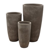 3 Set Tapered Cylinder Pots Sand