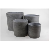 4 Set Cylinder Dark Grey