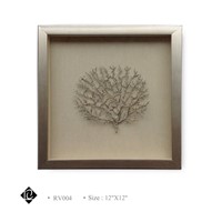 Framed Champagne Sea Fan